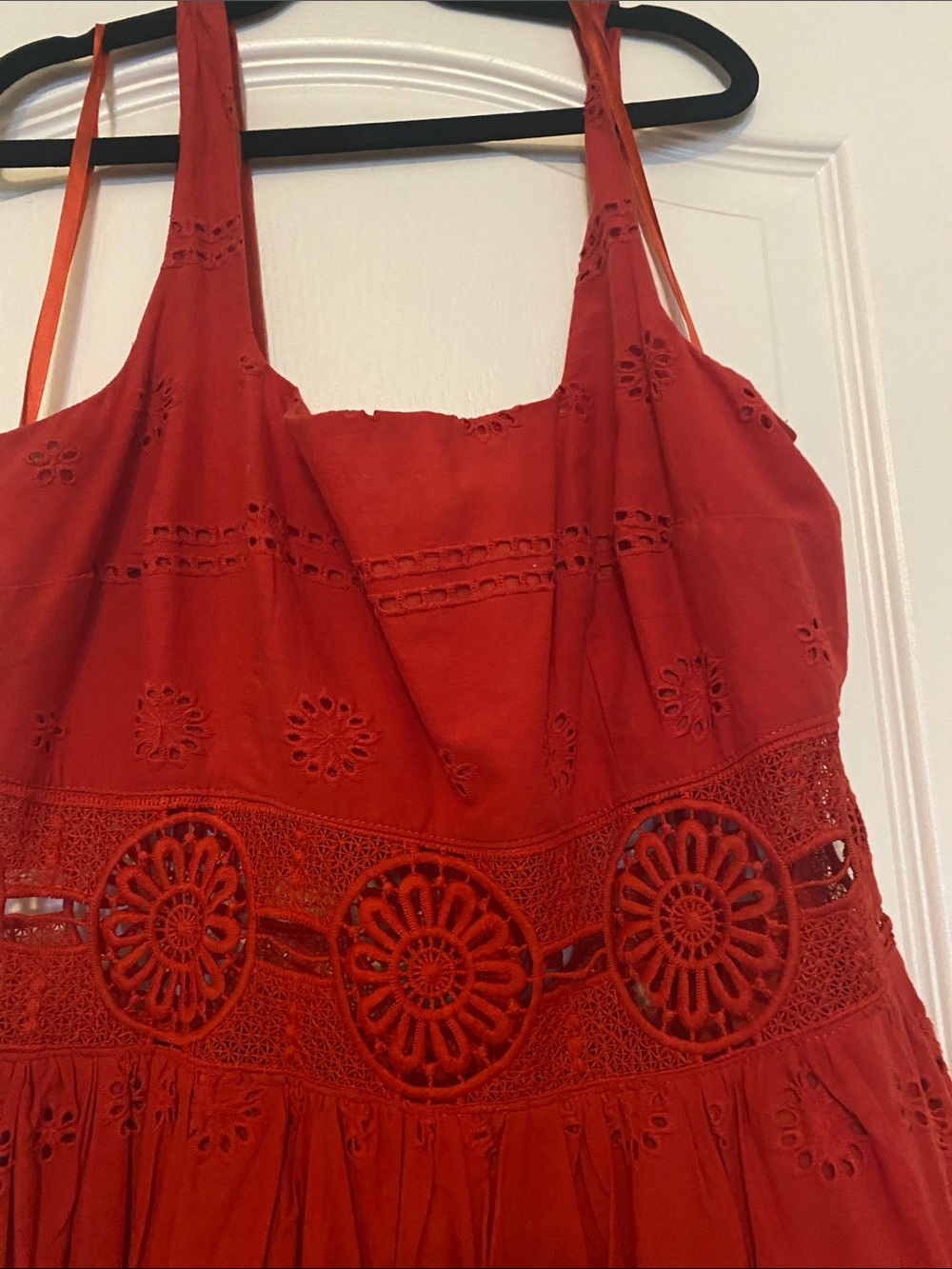 Red Eyelet Sundress - ASOS - Picture 3 of 6